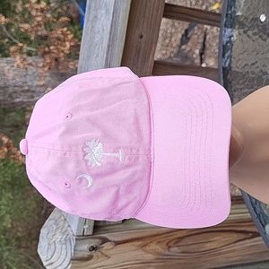 Ladies pink SC Palmetto cap, embroidered, Platinum Series